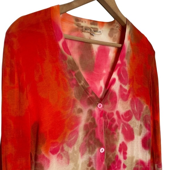 Marika Charles | Hand Dyed Button Down Cardigan Sweater - Picture 3 of 9